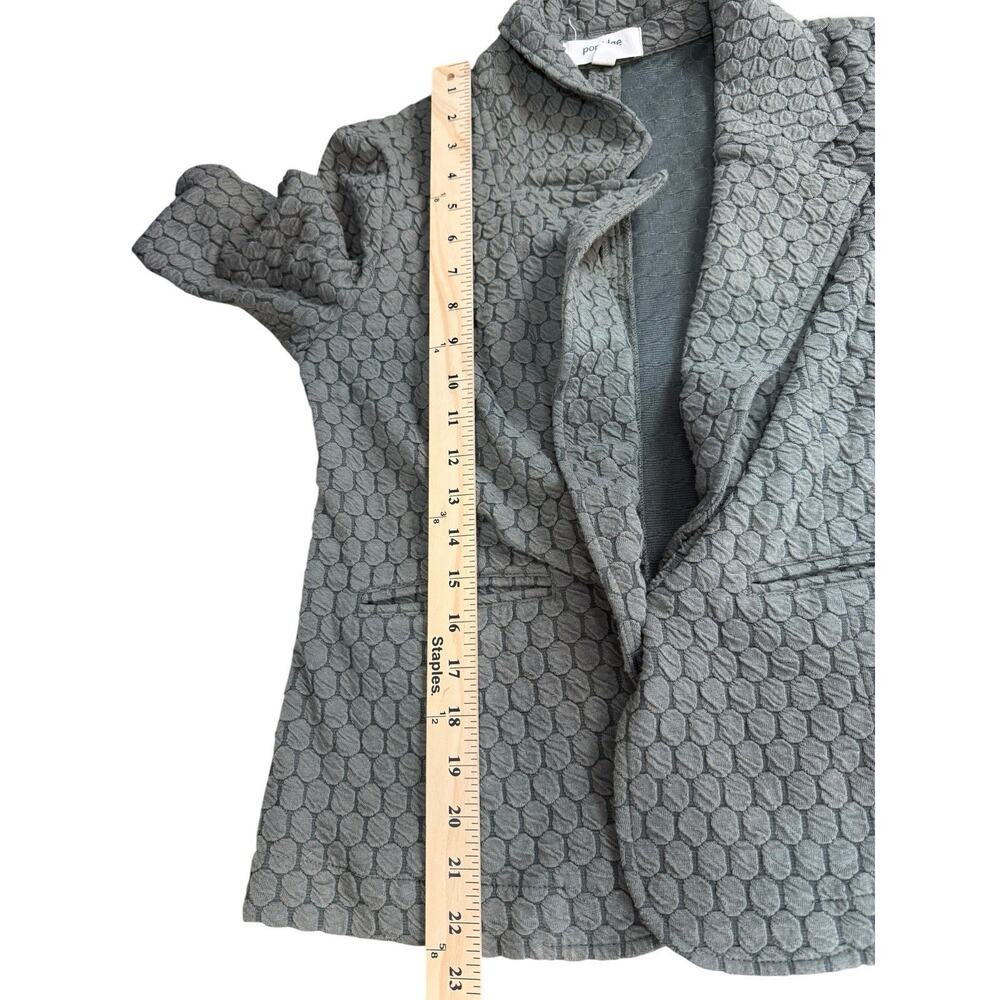 Anthropologie Porridge Jacket Womens Small Olive Green Texture Knit Blazer - Picture 12 of 13